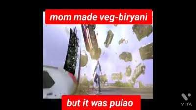 VEG-BIRYANI=PULAO