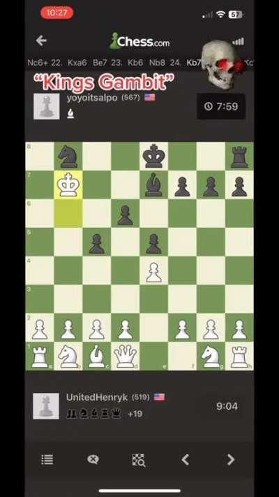 King’s gambit 😭