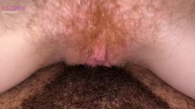 Hairy pussy on hairy pussy