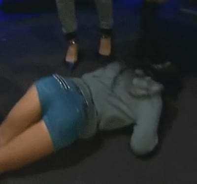 AJ Lee and her slutty fuckable tan ass!