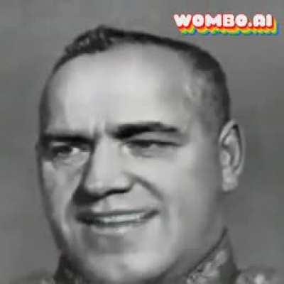 Zhukov after the battle of stalingrad and he utterly crushes the German 6th army