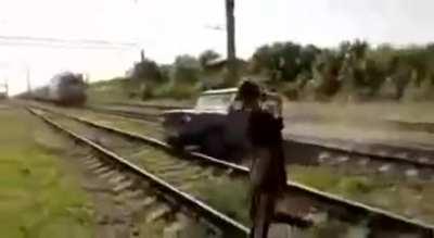 the driver made it just in time