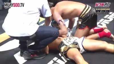 Hellish knee to the liver