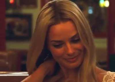 Margot Robbie face when a dirty old producer starts pulling down his pants