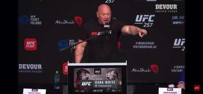 Dana White with a warning to those thinking of steaming UFC this weekend