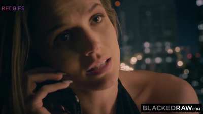 Tori Black answers a phone call from bf while Jason Luv waits