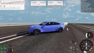 I was comparing wheel arch width when I crashed into an individual minding his own business.