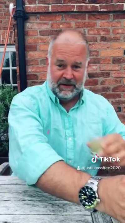 Me tasting my homemade Limoncello!