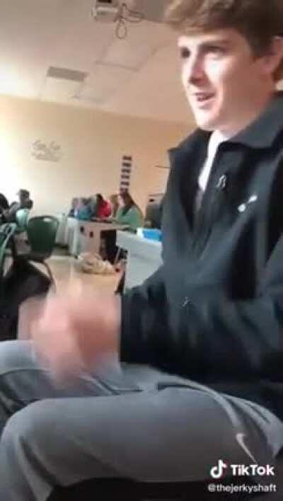 Kid Tries to Hide Fart in Class