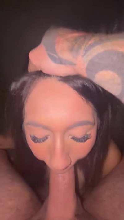 18 year old latina Hotwife makes huge white cock disappear with a little help from her bull. Her Cuck college bf just doesn’t measure up enough for her, it’s not his fault