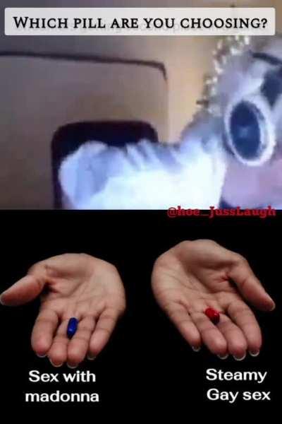 Looks like he made his choice. Now which pill are you choosing??