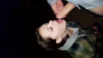 When you run out of ideas of what to post, so you go to a dive bar and suck a strangers cock in the back alley