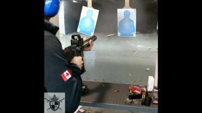 AR15 Kaboom — Good thing it wasn't too close to his face.