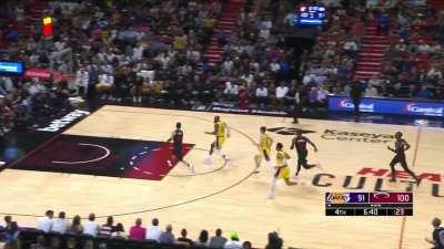 [Highlight] LeBron with his standard chase down block on Herro