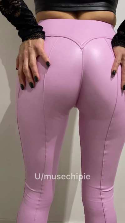 Peachy is perfect in my leather leggings