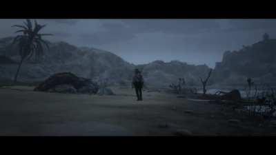 When you wipe out an entire army on the beach to make your way home... but 1 piggy boi has other plans