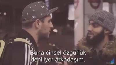 Hellfire reis burada İngiliz toplumunun nabzını tutmuş ve karşılaştığı cevaplarla şaşkına dönmüş. Bir insanın kız kardeşinin cinsel özgürlüğüne saygı duyması fikri açıkça onun zihnini zorluyor, anlamlandıramıyor. İslam erkeği gururundan, kadını ise hem gu