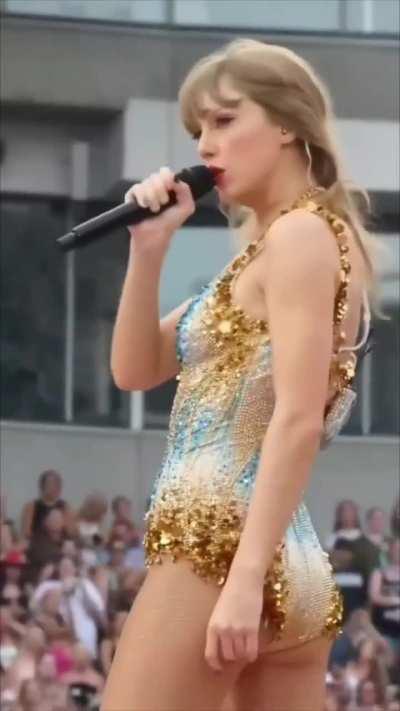 Taylor performing during the Eras Tour.