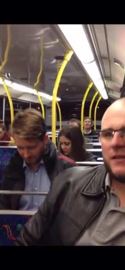 A heroin addict sings a sad song on a Dublin bus