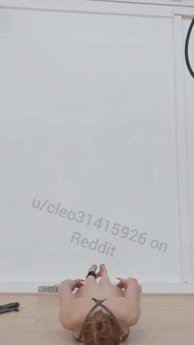 POV: your yoga teacher is giving instructions, but your mind keeps wandering off. [f]