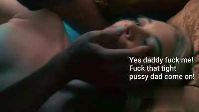 Natalie Dormer seduced her daddy when mom left for work.