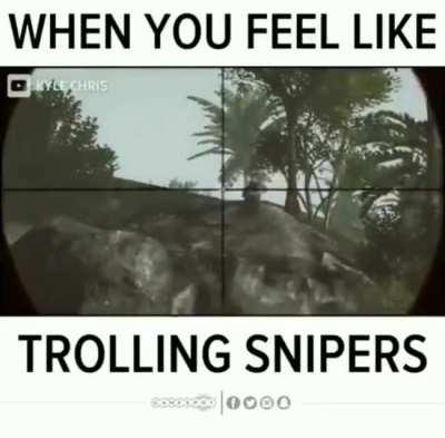 Sniper Evasion Expert! Meme I found from 2017