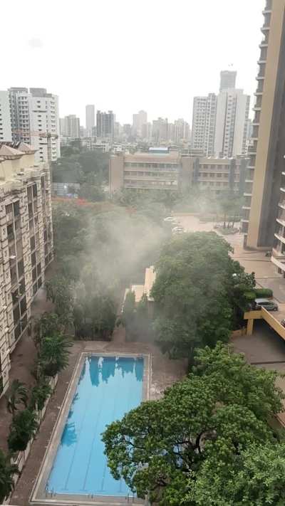 I saw something strange from my house. Never seen a cloud this low..