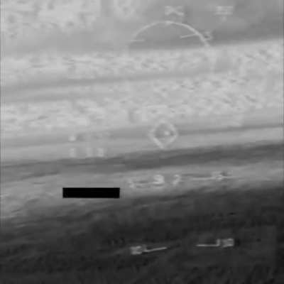 Footage of a Ukrainian F-16 shooting down a target with an AIM-9 Sidewinder air-to-air missile.
