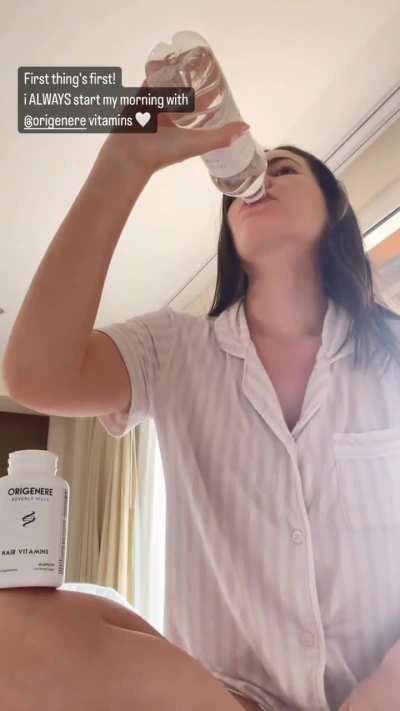 Taking vitamins IG story 121423