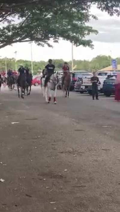 Feels good moment. The Sultan buying durian with the Royal Cavalry. Feeling blessed to be in Brunei