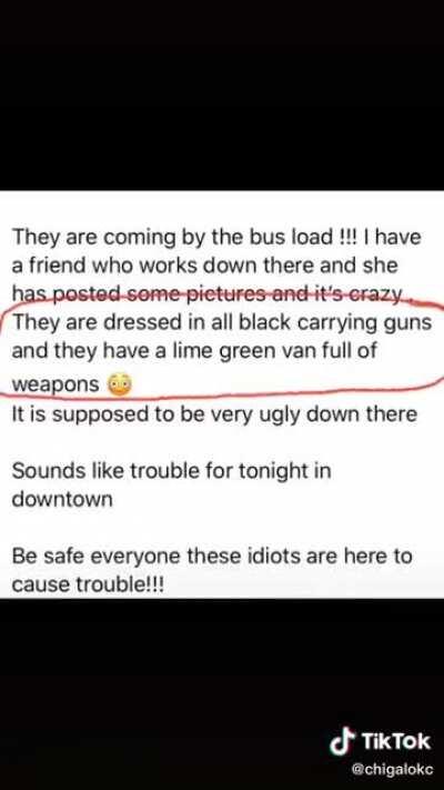 Trump supporters had been posting misinformations about this water van which supply protestors with ... water