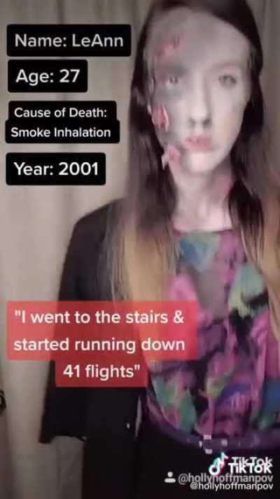 This Chick Cosplaying a 9-11 Twin Towers Victim