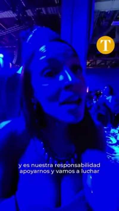 mom at the graduation party, what I regret is that that day there had to be less blue light and more normal light