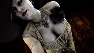 Alcina Dimitrescu giving a handjob (blueberg) [Resident Evil]