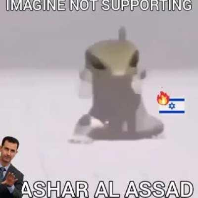 Al Lizard shows his support for Assad
