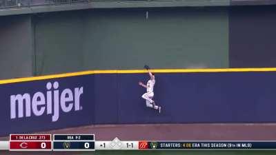 [Highlight] Joey Wiemer robs Elly De La Cruz of a home run