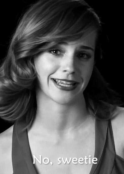 Mommy Emma's reaction after you asked to be the dominant one tonight. Well, it was worth a try.