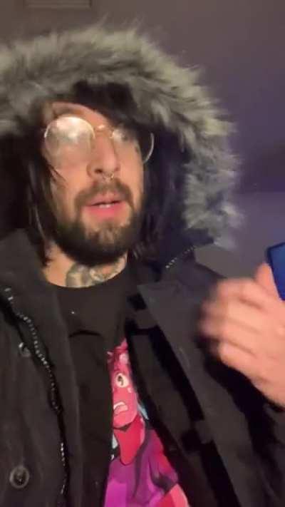 This is a legitimate “audition”/freestyle from an aspiring rapper in his 30’s