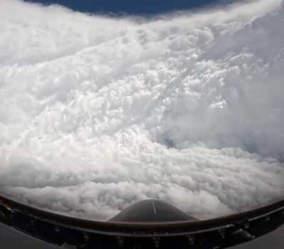 Air Force reserve, flys into Cat 5 Hurricane Melissa