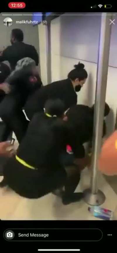 Three women go crazy and freak out because their flight got delayed…