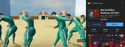 The perfect ad for a stickman game.. why..