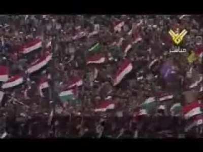 beloved big boi bashar at rally with the syrian people