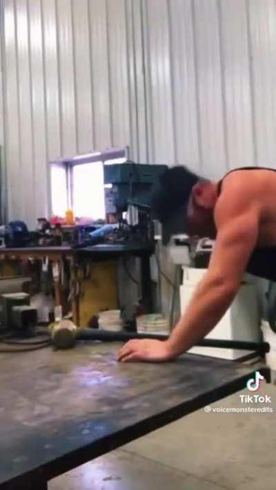 To straighten a nail