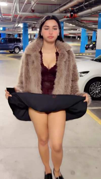 commando under my short skirts, super risky