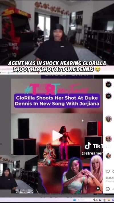 Agent 00 reacts to Glorilla shooting her shot at Duke Dennis