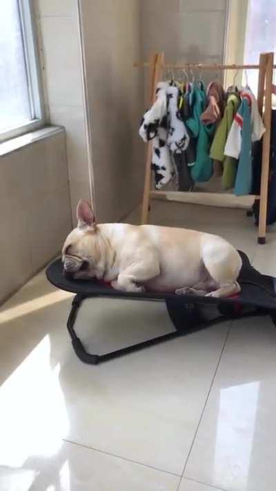 Started snoring in no time..