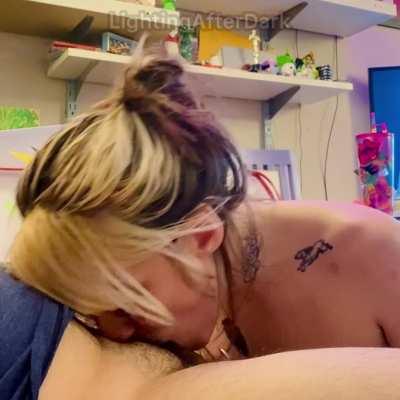 In love with her throat