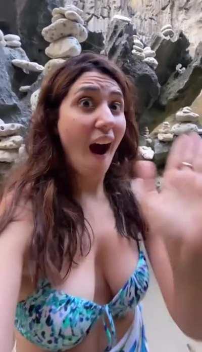 Tanya Khanijow's yummy melons and ass