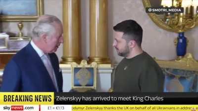 Zelenskiy met King Charles III