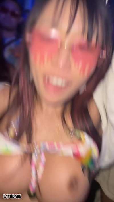 On the way to a music festival